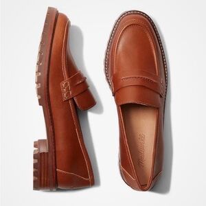 Madewell Women’s Corinne Lugsole Brown Leather Loafers